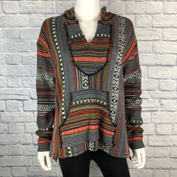 boho poncho sweater